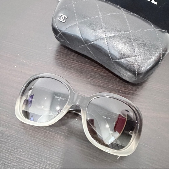 Chanel Black Gray Gradient Women\'s Sunglasses main image 7